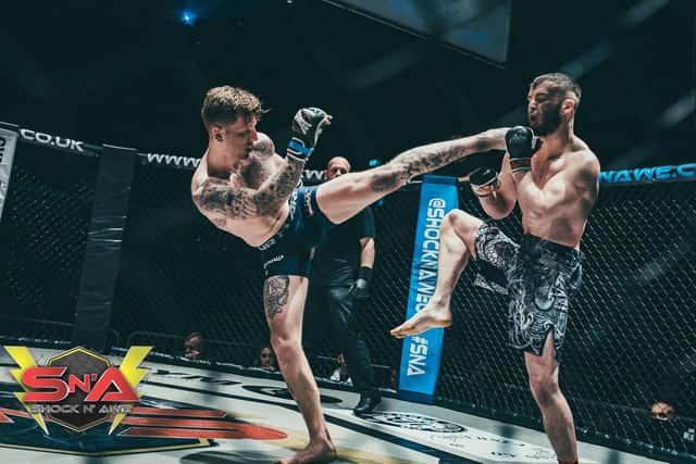 Kye Stevens is aiming for a fifth successive knockout at Victory Fights 4. Picture: Mat Rydzik/ Shock N Awe