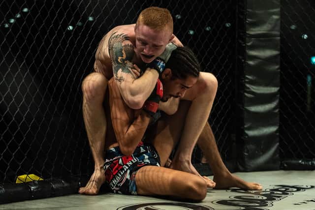 Elliot Hoye defeats Abdel Lif at Shock N Awe 28. Picture: Vernon Nash (180686-027)