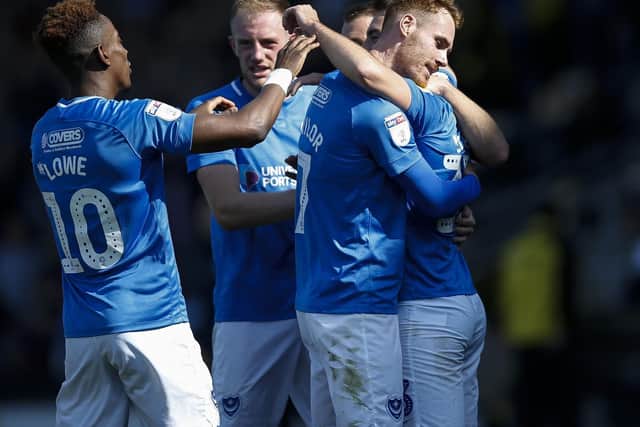 Pompey earned a massive win at Burton. Picture: Daniel Chesterton/phcimages.com