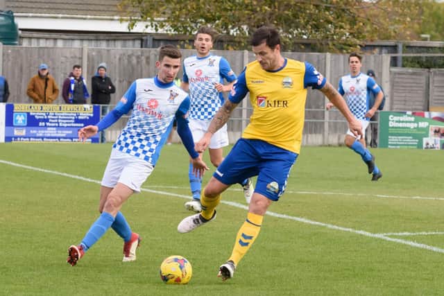 Gosport Borough player manager Craig McAllister. Picture: Duncan Shepherd