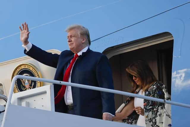 President Donald Trump and first lady Melania Trump are coming to Portsmouth in June. Picture: (AP Photo/Pablo Martinez Monsivais)