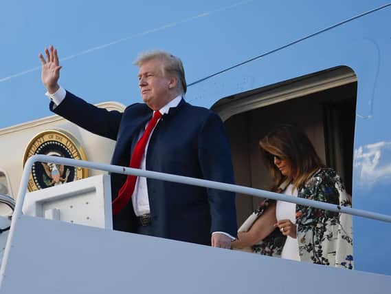 President Donald Trump and first lady Melania Trump are coming to Portsmouth in June. Picture: (AP Photo/Pablo Martinez Monsivais)