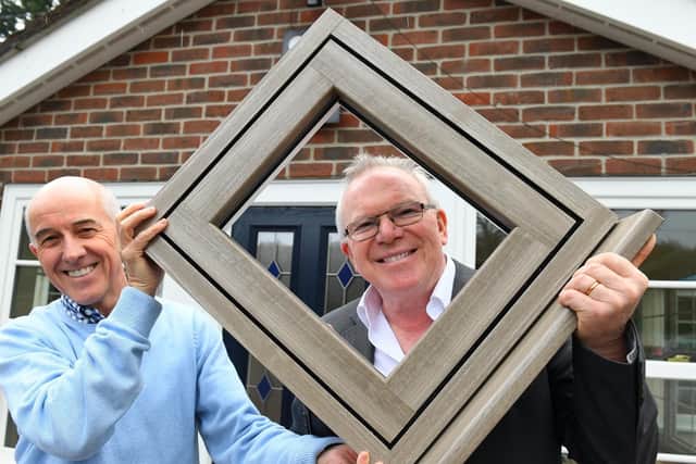 (left to right) SAJE Managing Director Keith Summerfield with Chairman Kevin Stallard. Picture by:  Malcolm Wells (190403-6501)