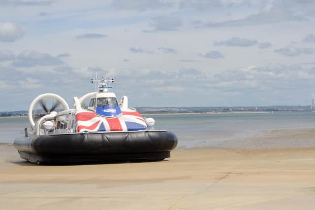 One of Hovertravel's craft, the Solent Flyer. Picture: Sarah Standing (160922-3026)