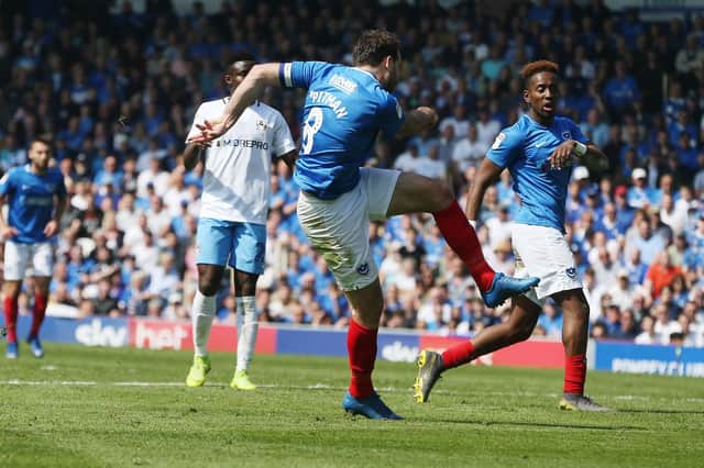 Brett Pitman's late winner against Coventry was Pompey's 48th second-half goal of the League One campaign. Picture: Joe Pepler