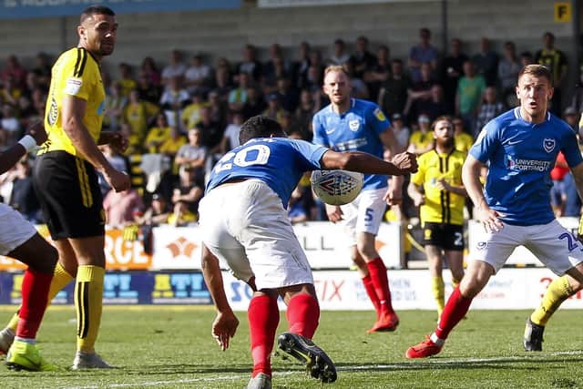 Nathan Thompson appeared to handle the ball in the build up to Matt Clarke's late winner against Burton. Picture: Daniel Chesterton/phcimages.com