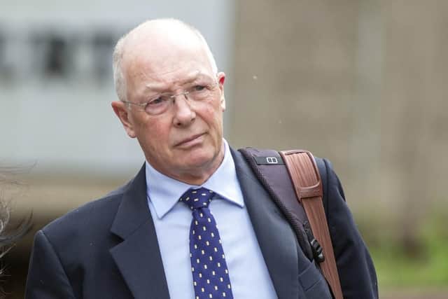 Former Lt Col Andrew Whiddett MBE leaves Croydon Crown Court Wednesday after he pleaded pleaded guilty to six charges relating to the sexual abuse of children. Picture: Steve Parsons/PA Wire
