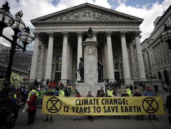 Extinction Rebellion have been holding protests across the capital. Picture: (AP Photo/Matt Dunham)