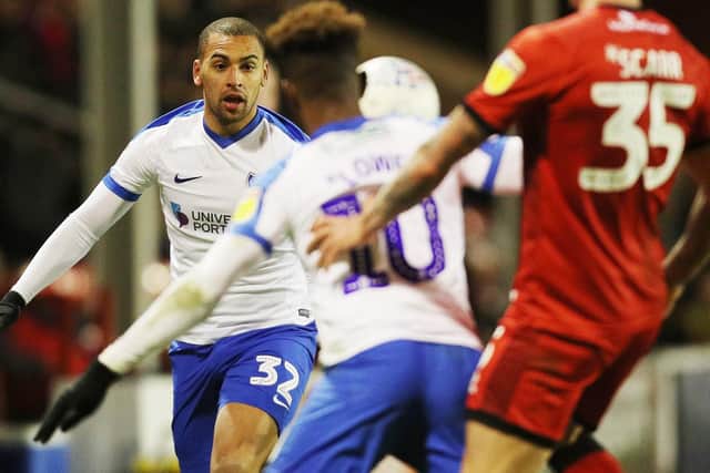 James Vaughan has been handed his maiden Pompey start at Sunderland. Picture: Joe Pepler