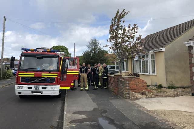 The bungalow in Poplar Grove, Hayling Island, where the fire started