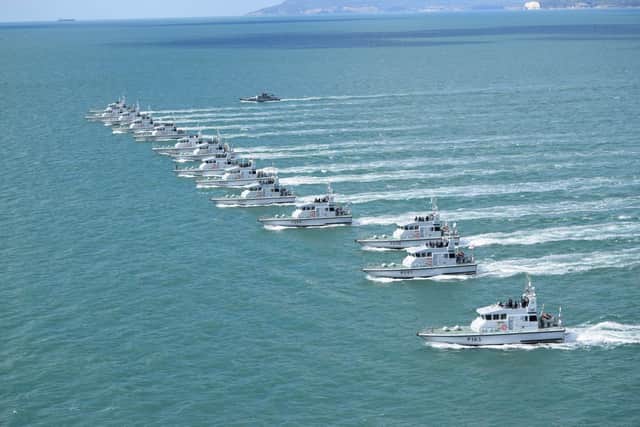 The Squadex in the Solent
Picture: Royal Navy