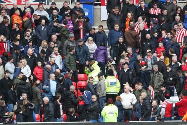 The crowd at the Stadium of Light had a couple of other games to keep abreast of / Picture by Joe Pepler