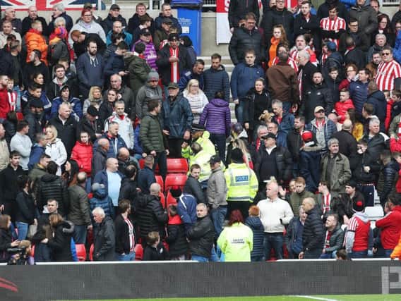 The crowd at the Stadium of Light had a couple of other games to keep abreast of / Picture by Joe Pepler