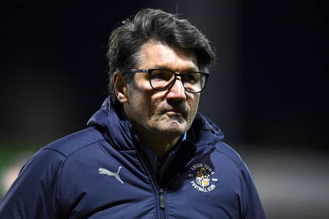 Luton boss Mick Harford. Picture by Clive Mason/Getty Images