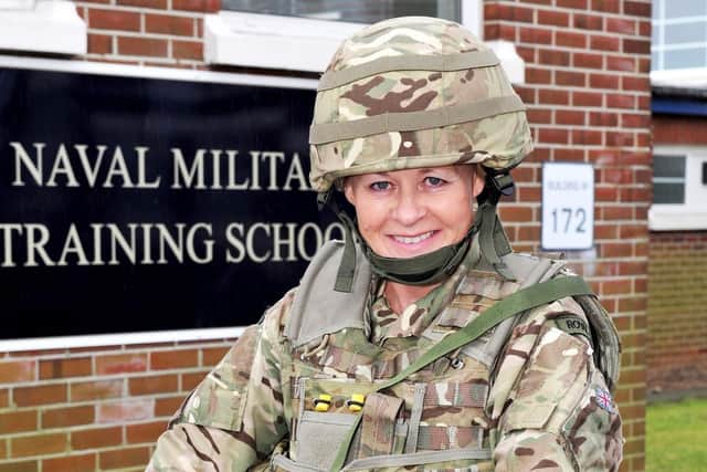 Jane Allen before being deployed to Afghanistan in 2013
