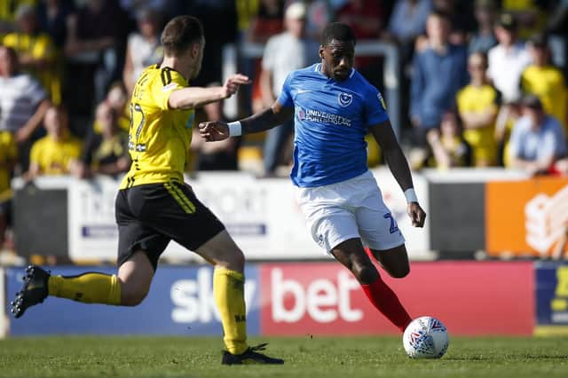 Omar Bogle has not featured since collecting an injury on Good Friday at Burton. Picture: Daniel Chesterton/phcimages.com