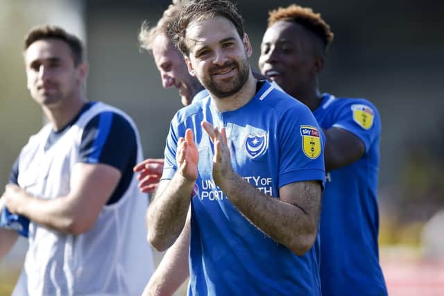 Kenny Jackett has revealed Brett Pitman has upped his work-rate to force his way back into Pompey's side. Picture: Daniel Chesterton/phcimages.com