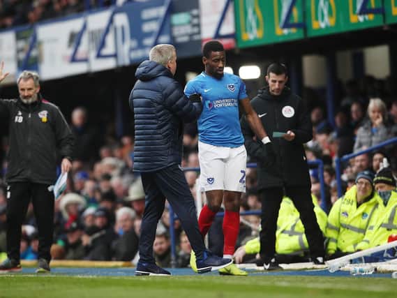 Pompey on loan striker Omar Bogle
