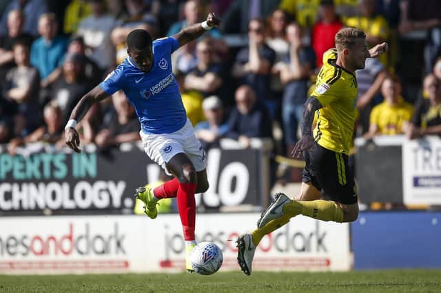 Omar Bogle is back in Pompey's squad for tonight's clash with Peterborough. Picture: Daniel Chesterton/phcimages.com