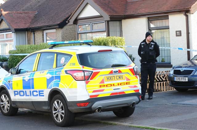 Police at Southcroft Road, Gosport