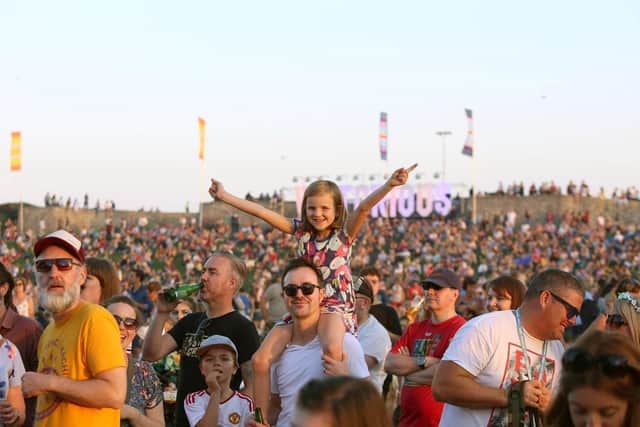 Enjoying the music at Victorious