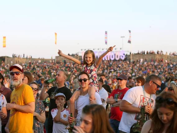 Enjoying the music at Victorious