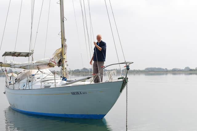 Tony Curphey (74) - who from the 24th June 2018 to 27th April 2019 sailed around the World on board his yacht 'Nicola Deux' ......as Tony calls her 'Nicky' !