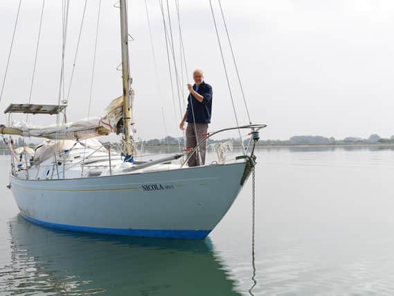 Tony Curphey (74) - who from the 24th June 2018 to 27th April 2019 sailed around the World on board his yacht 'Nicola Deux' ......as Tony calls her 'Nicky' !