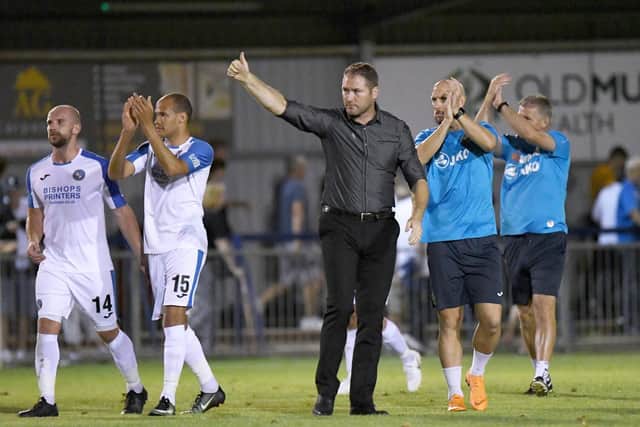 Former Hawks manager Lee Bradbury is now back in work at Eastbourne Borough. Picture: Neil Marshall (180807-021)
