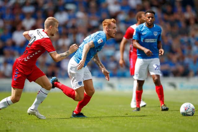 Tom Naylor in action against FC Utrecht, the highest-profile match of last season's friendly line-up. Picture: Ben Queensborough
