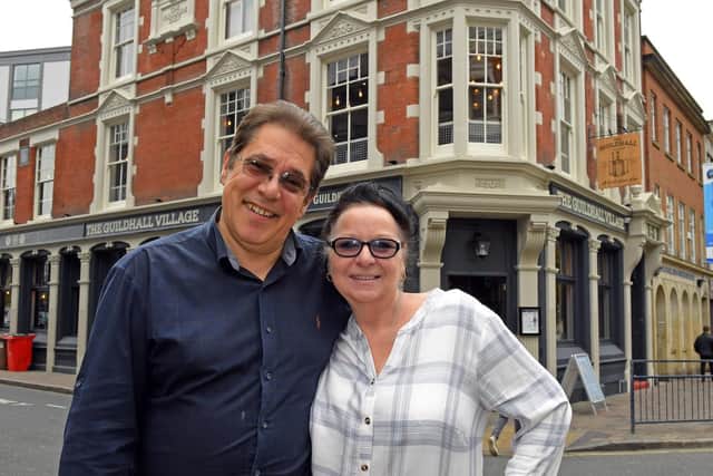 The Guildhall Village in Portsmouth, pictured Taz and Jo Shah. Picture by:  Malcolm Wells