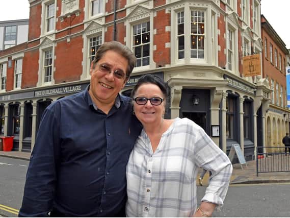 The Guildhall Village in Portsmouth, pictured Taz and Jo Shah. Picture by:  Malcolm Wells