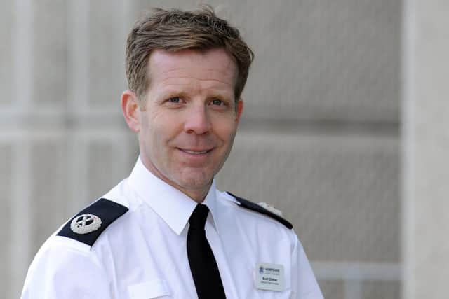 Scott Chilton assistant chief constable at Hampshire Constabulary. Picture:  Malcolm Wells (180320-8708)