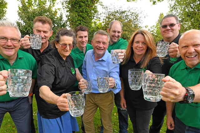From left, Rich Hadley, Don Foulds, Annette Foulds, Matt Emery, Dean Swensson, Mark Gulliford, Sharon Boggust, Elliott Honey, and Terry Mundy
Picture: Malcolm Wells (190508-9105)