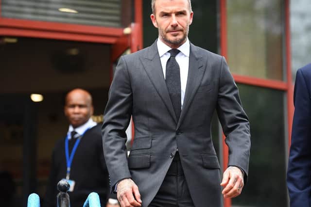 David Beckham leaving Bromley Magistrates Court. Picture: Victoria Jones/PA Wire