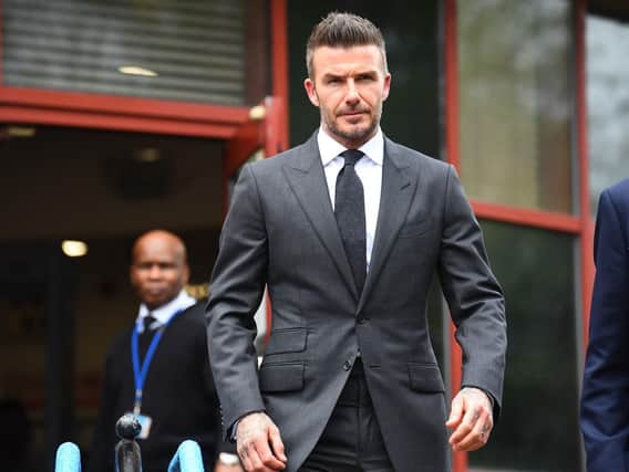 David Beckham leaving Bromley Magistrates Court. Picture: Victoria Jones/PA Wire