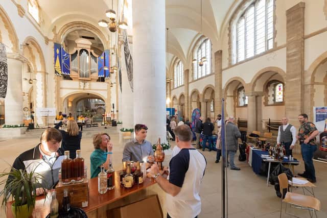 The rum festival in Portsmouth Cathedral just moments after it opened to the public

Picture: Keith Woodland (110519-13)