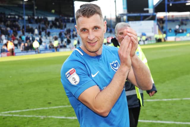 Pompey left-back Lee Brown