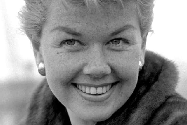 Doris Day aboard the Cunard Liner Queen Elizabeth at Southampton in April 1955. Picture: PA Wire