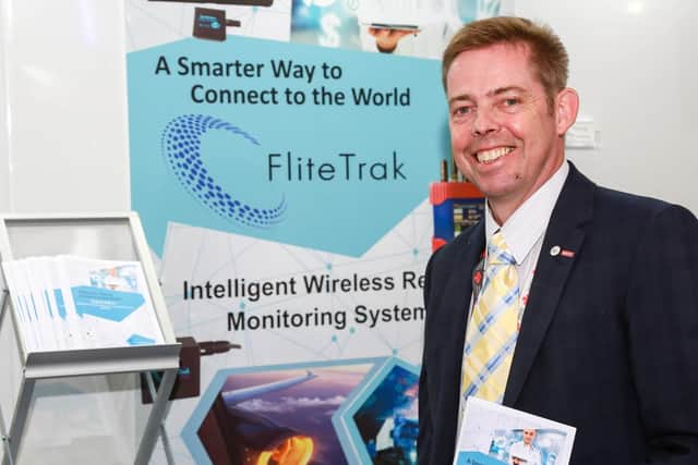 Andrew Barnett, who is joint managing director of FliteTrak. FliteTrak pioneers innovative smart technology, such as remote condition monitoring, machine learning and Artificial Intelligence