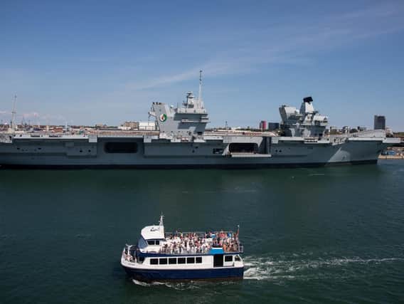 HMS Queen Elizabeth. (Photo by Matt Cardy/Getty Images)