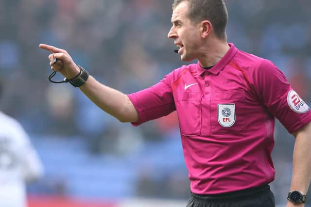 Referee Peter Bankes. Picture Stephen White/CameraSport