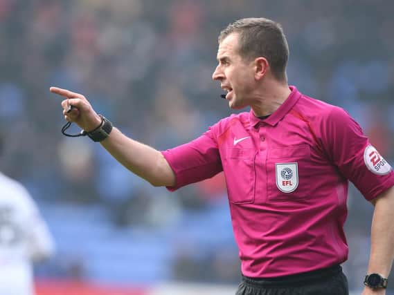 Referee Peter Bankes. Picture Stephen White/CameraSport