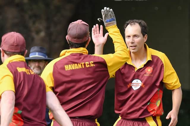 Richard Hindley impressed as Havant managed two wins to boost the team. Picture: Neil Marshall (180818-010)