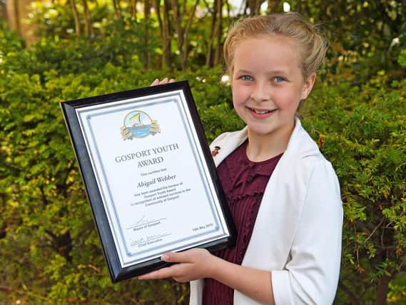 Gosport Youth Citizen of the Year winner Abigail Webber. Picture: Malcolm Wells