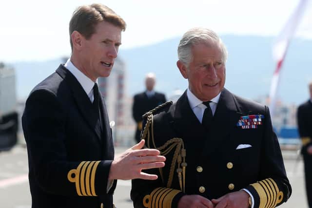 Nick Cooke-Priest with the Prince of Wales. Picture: Niall Carson/PA Wire