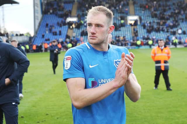 Matt Clarke is expected to leave Pompey this summer - but there have been no bids yet. Picture: Joe Pepler