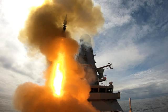 HMS Dedender testing its missile firing. Picture: Royal Navy
LPhot Pepe Hogan