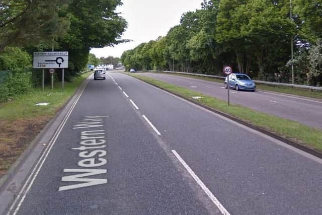 40mph. Western Way.