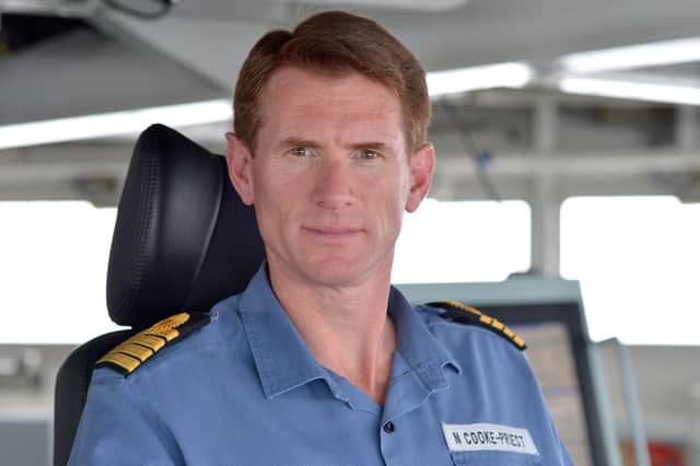 Captain Nick Cooke-Priest Picture: Rowan Griffiths/Daily Mail/PA Wire